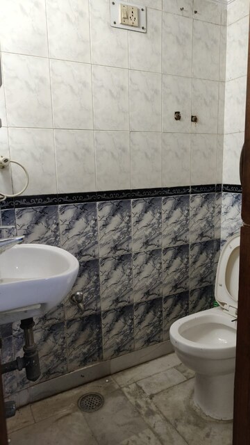 Bathroom in 2 BHK Builder Floor at Hargobind Enclave – for Rent
