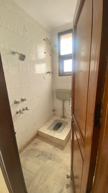 Bathroom in 4 BHK Builder Floor at West Patel Nagar – for Rent