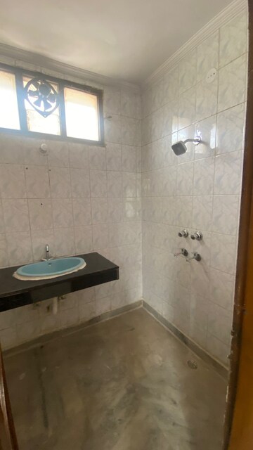 Bathroom in 4 BHK Builder Floor at West Patel Nagar – for Rent