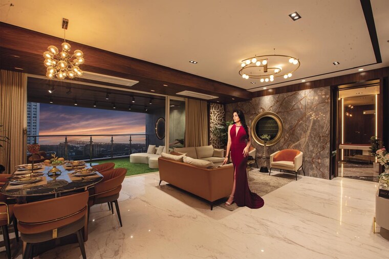 Living Room, ruparel-jewel 3 Bedroom 2297 Sq.Ft. Apartment In Wadala Mumbai 8767153