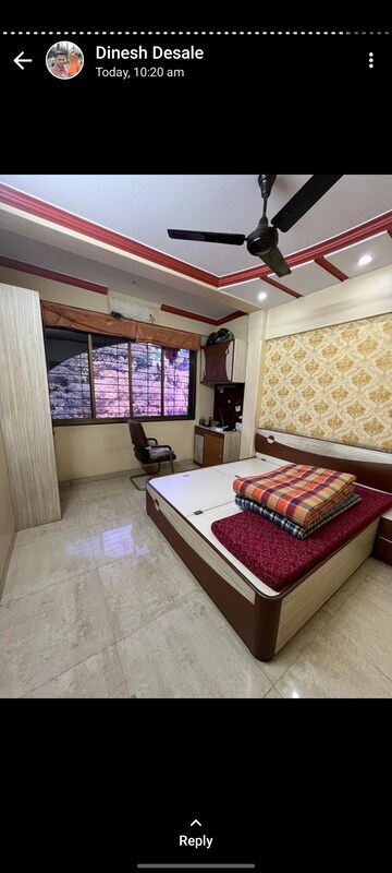 Bedroom in 1 BHK Apartment at Kashish Park Tower B, Lal Bahadur Shastri Road – for Rent