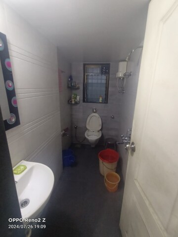 Bathroom in 2 BHK Apartment at Bonaventure Tower, Dahisar West – for Rent