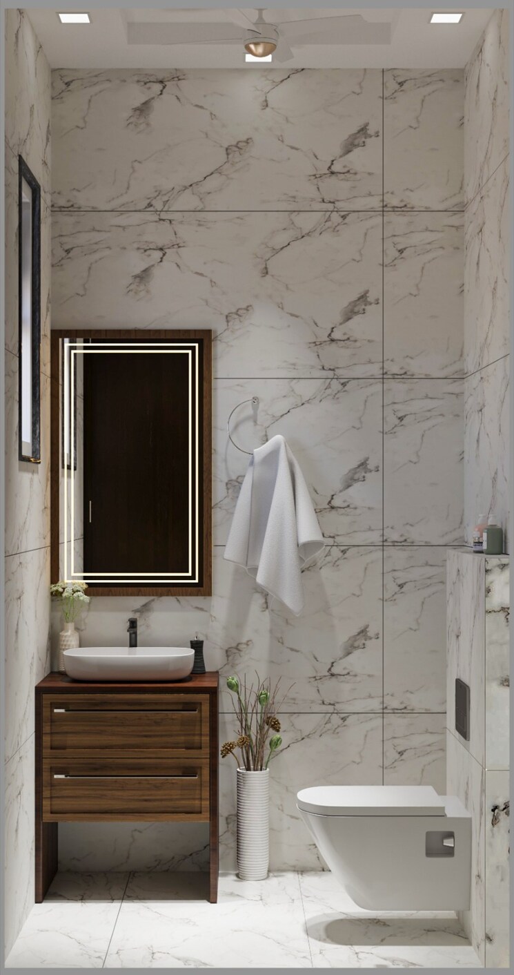 Bathroom, bptp-district 3 Bedroom 1350 Sq.Ft. Builder Floor In Sector 81 Faridabad 8767514