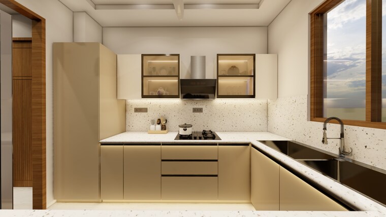 Kitchen, bptp-district 3 Bedroom 1350 Sq.Ft. Builder Floor In Sector 81 Faridabad 8767514