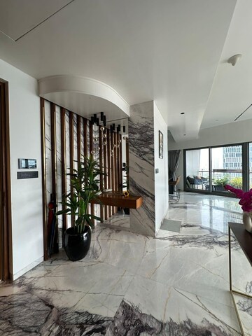 Living Room in 3 BHK Apartment at Lodha World View, Worli – for Rent