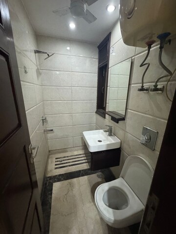 Bathroom in 4 BHK Builder Floor at New Friends Colony – for Rent