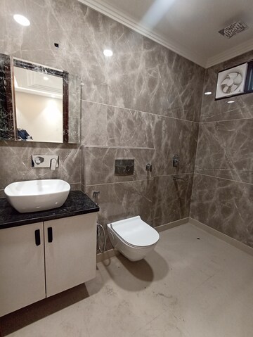 Bathroom in 3 BHK Apartment at Shubh Niketan Apartments, Paschim Vihar – for Rent