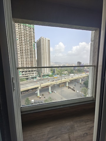 Balcony in 2 BHK Apartment at Ashar Axis, Majiwada – for Rent