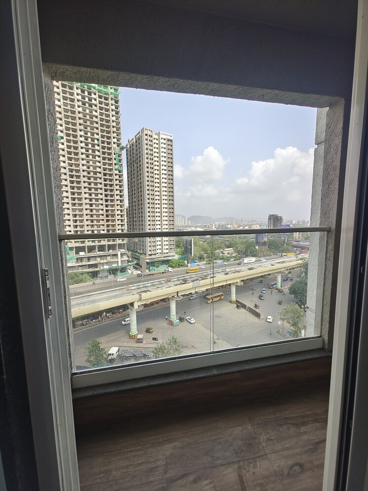 Balcony, ashar-axis 2 Bedroom 611 Sq.Ft. Apartment In Majiwada Thane 8768186
