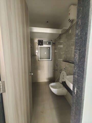 Bathroom in 2 BHK Apartment at Ashar Axis, Majiwada – for Rent