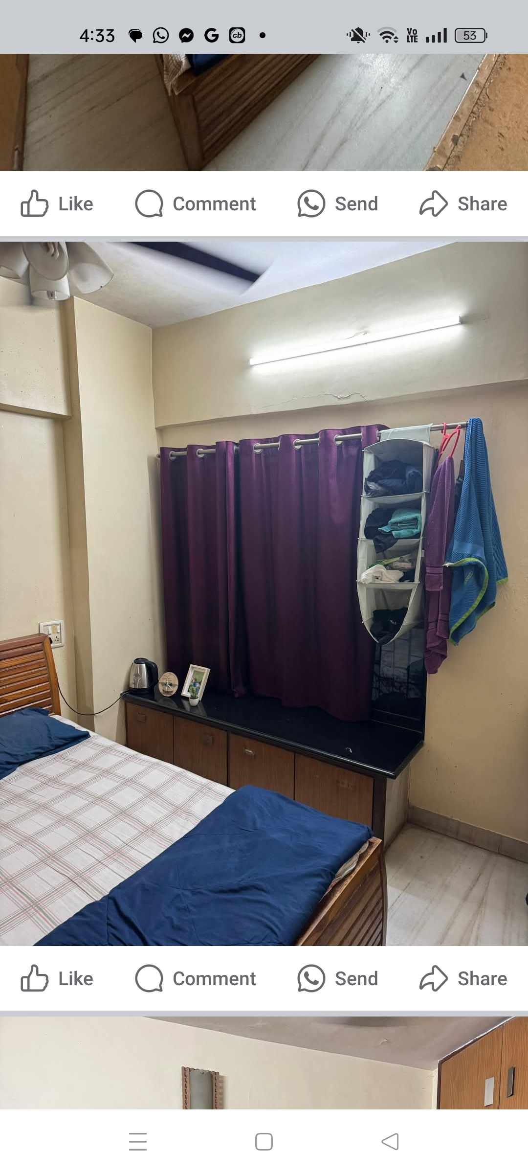 2 BHK Apartment For Rent in Kiran Towers