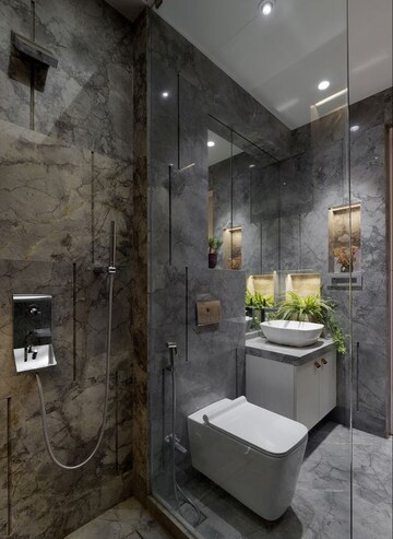 Bathroom in 2 BHK Builder Floor at HIG Apartments, Omicron I Greater Noida – for Rent