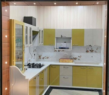 Kitchen in 3 BHK Builder Floor at HIG Apartments, Omicron I Greater Noida – for Rent