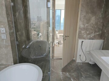 Bathroom in 4 BHK Apartment at Rustomjee Crown, Prabhadevi – for Rent