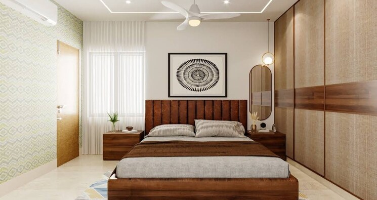 Bedroom, bricks-cyberwoods 3 Bedroom 1895 Sq.Ft. Apartment In Osman Nagar Hyderabad 8768370