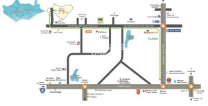 3 BHK Apartment – Map Location View at Urbanrise The World of Joy, Miyapur - for Sale