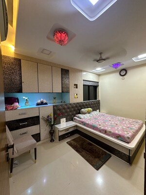 Bedroom in 3 BHK Apartment at Lodha Luxuria, Majiwada – for Sale