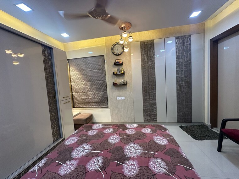 Bedroom, lodha-luxuria 3 Bedroom 1350 Sq.Ft. Apartment In Majiwada Thane 8768559