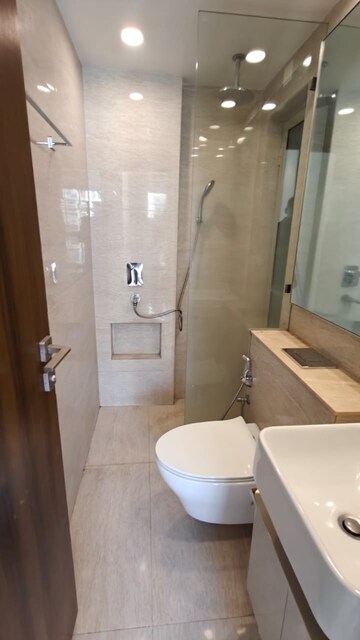 Bathroom in 1 BHK Apartment at Hiranandani Regent Hill, Powai – for Rent