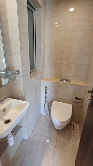 Bathroom in 1 BHK Apartment at Hiranandani Regent Hill, Powai – for Rent