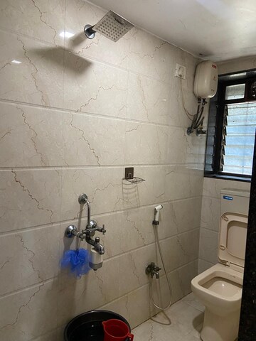 Bathroom in 3 BHK Apartment at Vashi Sector 6 – for Rent
