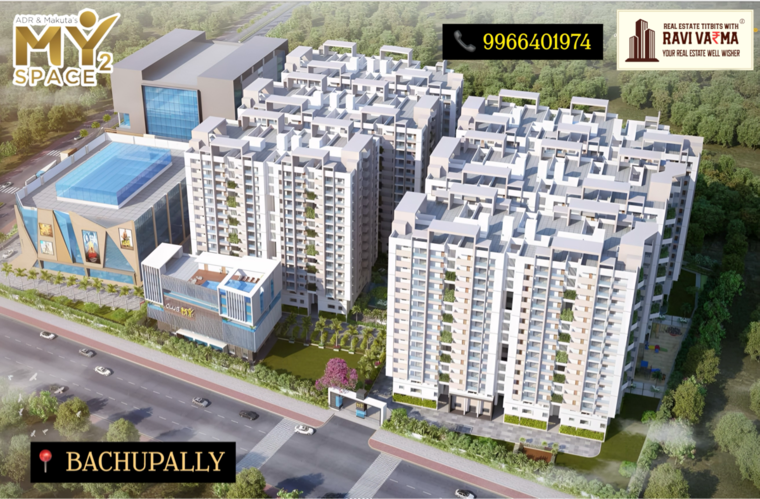 Exterior View, makuta-my-space-2 3 Bedroom 1670 Sq.Ft. Apartment In Bachupally Hyderabad 8768863