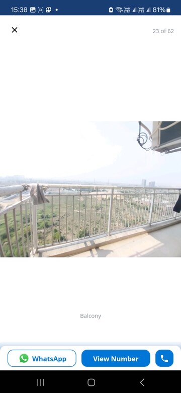 Balcony in 2 BHK Apartment at SS The Leaf, Sector 85 – for Rent
