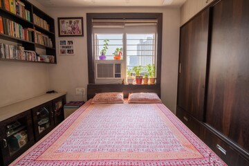 Bedroom in 3 BHK Apartment at Chandravadan CHS, Ganeshwadi – for Rent
