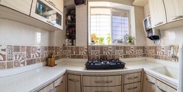 Kitchen in 3 BHK Apartment at Chandravadan CHS, Ganeshwadi – for Sale
