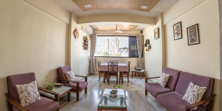 Living Room, chandravadan-chs 3 Bedroom 950 Sq.Ft. Apartment In Ganeshwadi Thane 8768811