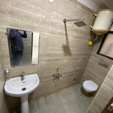 Bathroom in 2 BHK Builder Floor at Chattarpur – for Rent