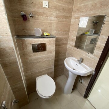 Bathroom in 2 BHK Builder Floor at Chattarpur – for Rent