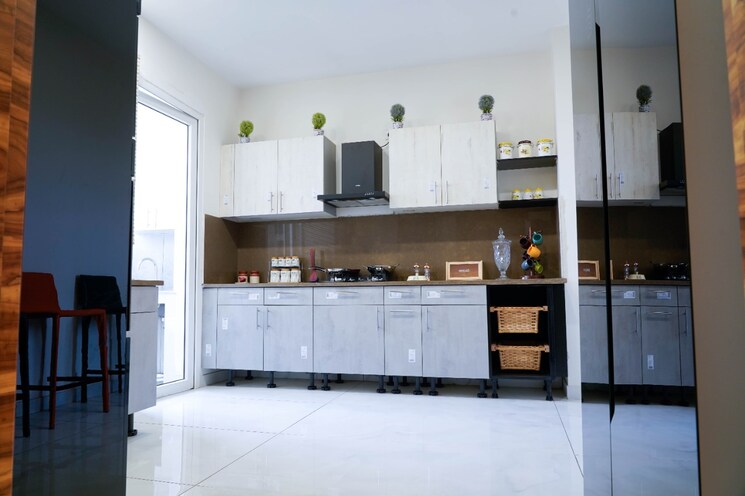 Kitchen, malwa-escon-primera 3 Bedroom 1550 Sq.Ft. Apartment In International Airport Road Zirakpur 8768828