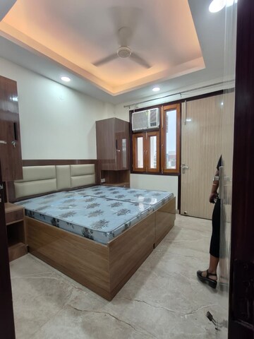 Bedroom in 1 BHK Builder Floor at Sushant Lok I – for Rent