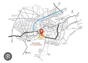 2 BHK Apartment – Map Location View at Riseonic Solitaire, Sector 70 - for Sale