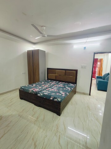 Bedroom in 1 BHK Builder Floor at Sushant Lok I – for Rent