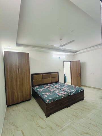 Bedroom in 1 BHK Builder Floor at Sushant Lok I – for Rent