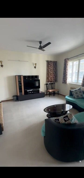 Living Room in 3 BHK Apartment at Unitech Heights, Rajarhat New Town – for Rent