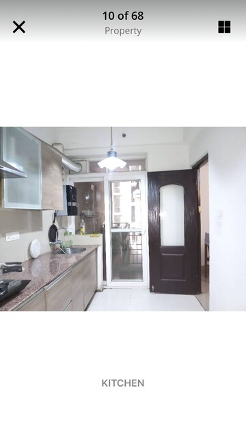 Kitchen in 2.5 BHK Apartment at Krishna Villa Sector 16B, Sector 16b Greater Noida – for Rent