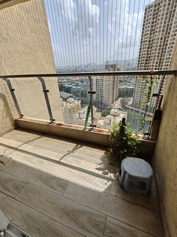 Balcony in 3 BHK Apartment at Rustomjee Azziano Wing I, Thane West – for Rent