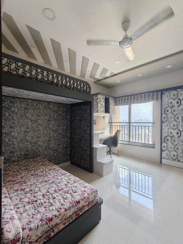 Living Room in 3 BHK Apartment at Rustomjee Azziano Wing I, Thane West – for Rent