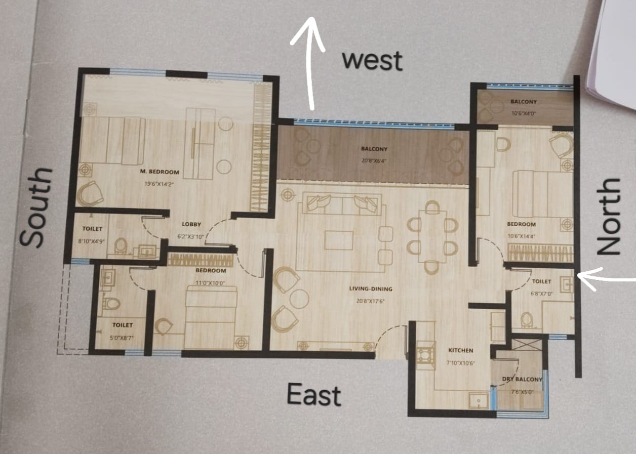 3 BHK Apartment For Sale in Ganga Legend