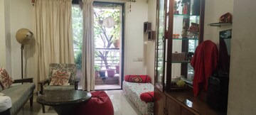 Living Room in 2 BHK Apartment at Vasant Oscar, Mulund West – for Rent