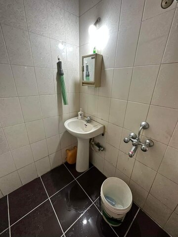 Bathroom in 2 BHK Apartment at Nirmal Lifestyle Residency CHS Ltd, Mulund West – for Rent