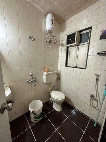 Bathroom in 2 BHK Apartment at Nirmal Lifestyle Residency CHS Ltd, Mulund West – for Rent