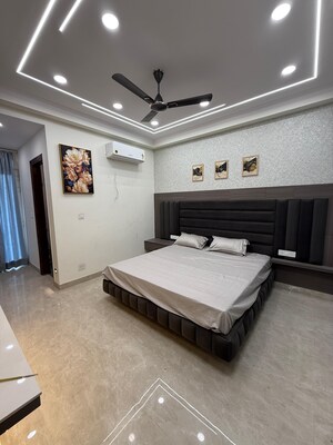 Bedroom in 4 BHK Builder Floor at Srishti Greenfield Homes, Green Fields Colony – for Sale
