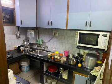 Kitchen in 2 BHK Builder Floor at Green Park – for Rent