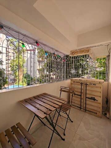 Balcony in 1 BHK Apartment at Bandra West – for Rent
