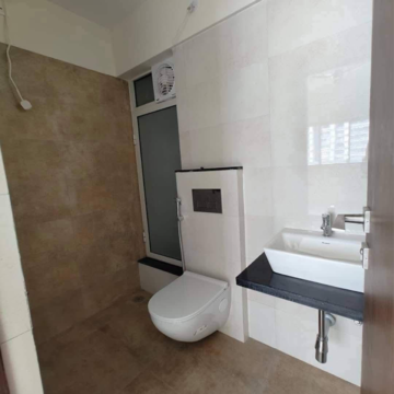 Bathroom in 2 BHK Apartment at Omkar Signet, Malad East – for Rent