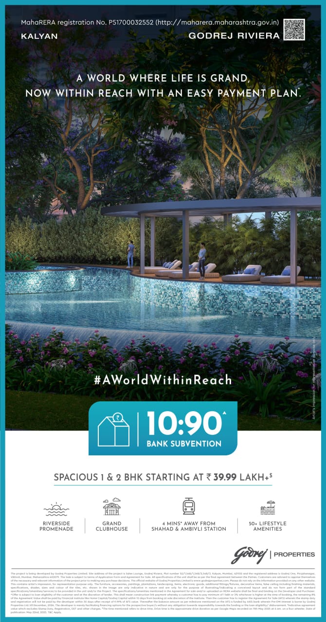 1 BHK 370 Sq.Ft. Apartment in Godrej Riviera